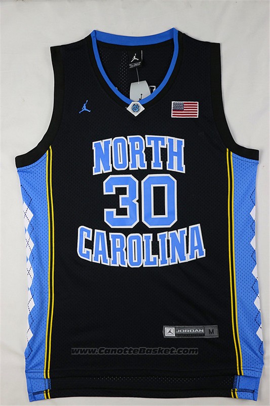 Maglia NCAA North Carolina Tar Heels Rasheed Wallace #30 Nero